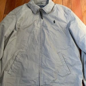 Men's Grey Polo Jacket